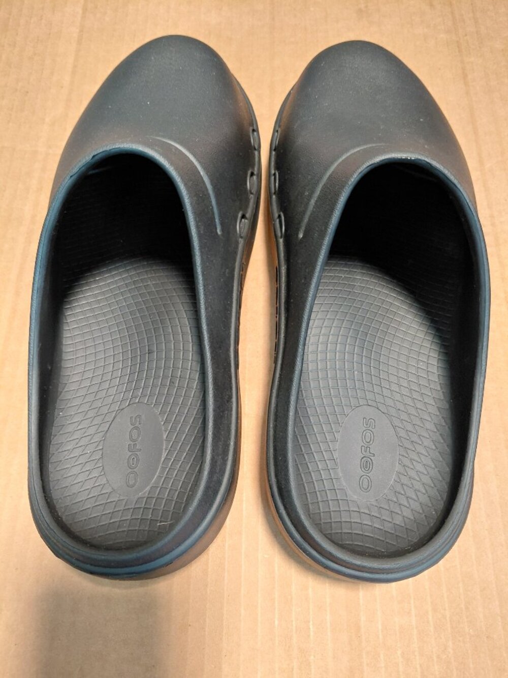 OOFOS OOcloog Men's Size 10 Black Recover Clog Comfort Slip Ons - Picture 3 of 10